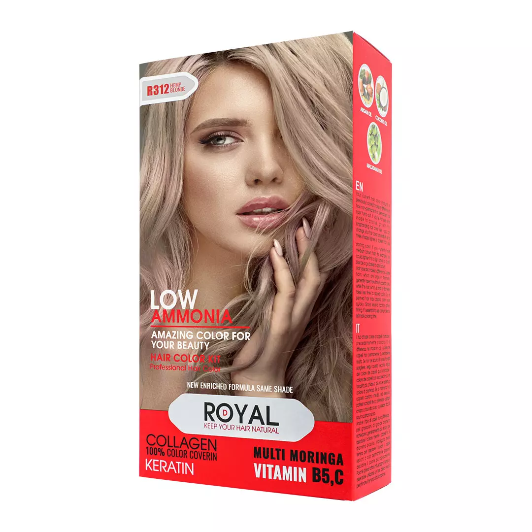 کیت رنگ مو بلوند کنفی رویال کد R312