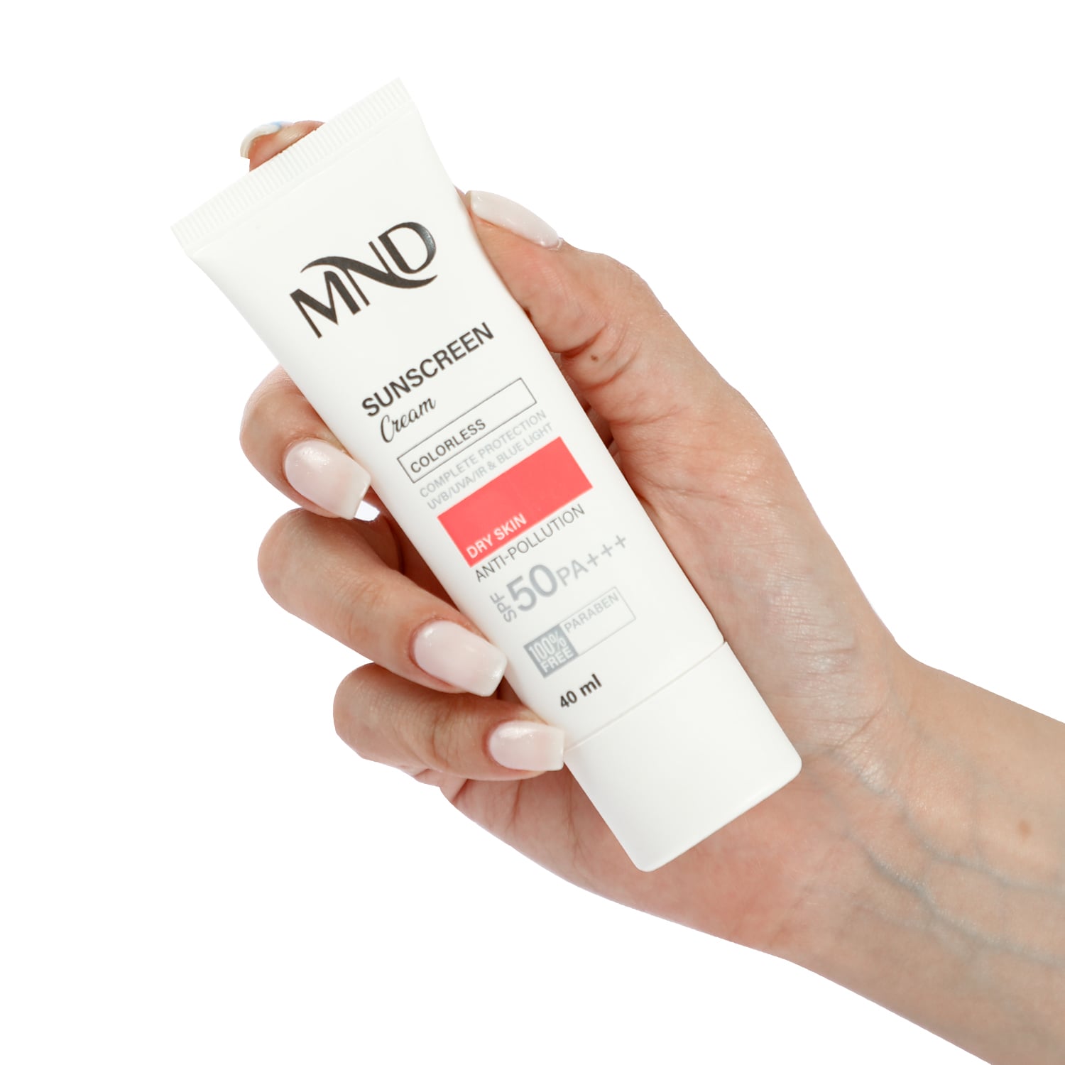 کرم ضدآفتاب با فاکتور حفاظتی 50 (SPF 50) مناسب پوست خشک ام ان دی 40 میلیلیتر - Image 2