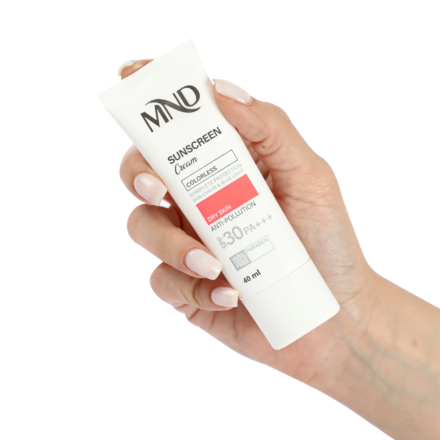 کرم ضدآفتاب با فاکتور حفاظتی 30 (spf30) مناسب پوست خشک ام ان دی 40 میلی لیتر - Image 2